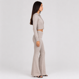 Knit Two Piece Set Foldover Waist Women