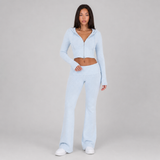 Knit Two Piece Set Foldover Waist Women