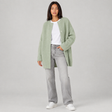 Women's Oversized Cardigan Snap Button