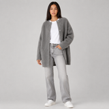 Women's Oversized Cardigan Snap Button