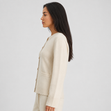 Women's Fitted Button Front Cardigan