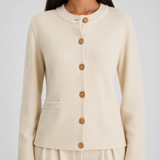 Women's Fitted Button Front Cardigan