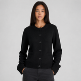 Women's Fitted Button Front Cardigan