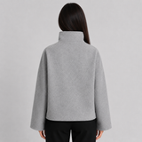 Stand Collar Cropped Trench Coat