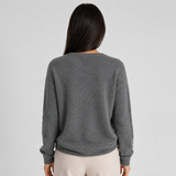 Asymmetric Neckline Button-Up Knit Cardigan