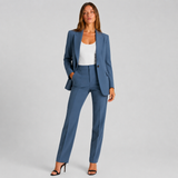 Two-Piece Peak Lapel Blazer & Trouser Suit