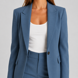 Two-Piece Peak Lapel Blazer & Trouser Suit