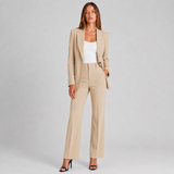 Two-Piece Peak Lapel Blazer & Trouser Suit
