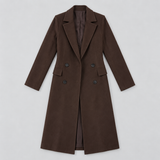Double-Breasted Longline Belted Coat