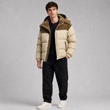 Oversized Hooded Puffer Jacket with Zip Front
