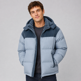 Oversized Hooded Puffer Jacket with Zip Front