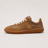 Low-Top Sneakers with Color Block and Round Toe