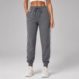 Drawstring Tapered Leg Jogger Pants with Cuffed Hem