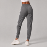 Drawstring Tapered Leg Jogger Pants with Cuffed Hem