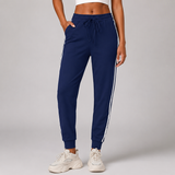 Drawstring Tapered Leg Jogger Pants with Cuffed Hem