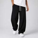Wide-Leg Sweatpants with Drawstring Waist