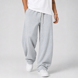 Wide-Leg Sweatpants with Drawstring Waist