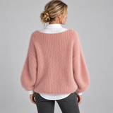 Chunky Knit Sweater with Boat Neck