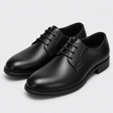 Lace-Up Derby Dress Shoes with Round Toe and Low Heel