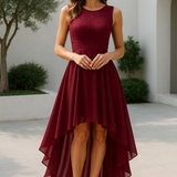 Sleeveless Floral Lace Midi Dress