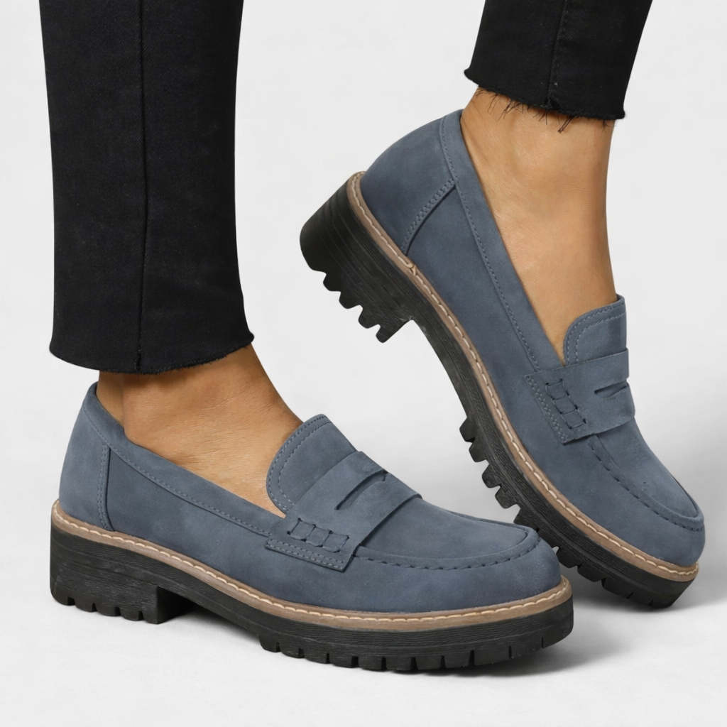 Darevia | Platform Loafers Women Slip-On Comfort Shoes