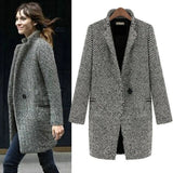 Oversized Longline Wool Blazer Coat