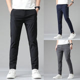 Stretch Slim-Fit Tapered Trousers