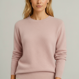 Fine-Knit Crew Neck Sweater
