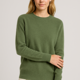 Fine-Knit Crew Neck Sweater