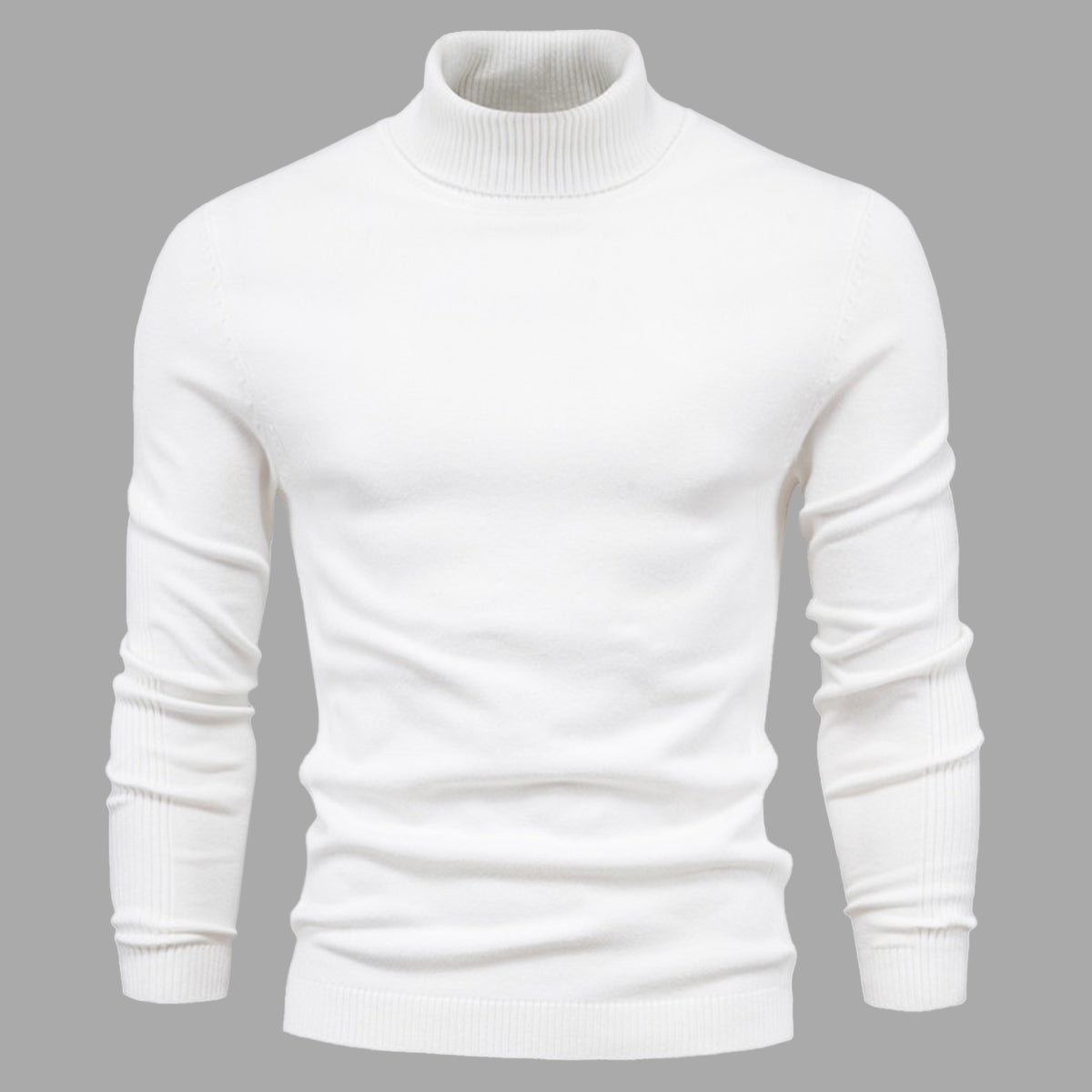 Men's Turtleneck Slim-Fit Long Sleeve Sweater
