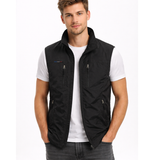 Men's Zip-Front Vest with Zipper Pockets