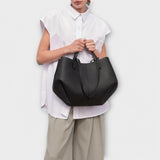 Oversized Shoulder Tote Bag with Drawstring