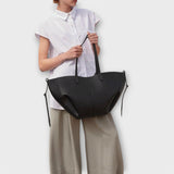 Oversized Shoulder Tote Bag with Drawstring