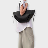 Oversized Shoulder Tote Bag with Drawstring