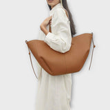 Oversized Shoulder Tote Bag with Drawstring