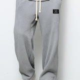 Waffle Knit Wide-Leg Sweatpants with Drawstring Waist