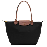 Women's Tote Bag with Long Shoulder Straps and Zipper Closure