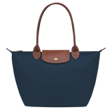 Women's Tote Bag with Long Shoulder Straps and Zipper Closure