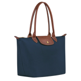 Women's Tote Bag with Long Shoulder Straps and Zipper Closure