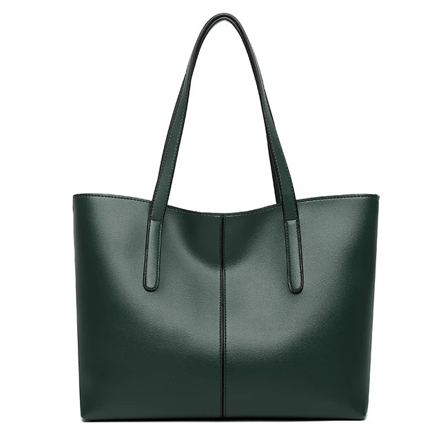 Women's Tote Bag with Double Shoulder Straps and Structured Shopper Design for Office Wear