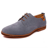 Men's Suede Derby Shoes with Lace-Up