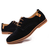 Men's Suede Derby Shoes with Lace-Up