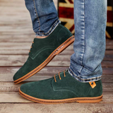 Men's Suede Derby Shoes with Lace-Up