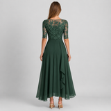 Isabelle | Lace Chiffon Maxi Dress Women Elegant Summer A-Line