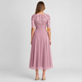 Isabelle | Lace Chiffon Maxi Dress Women Elegant Summer A-Line