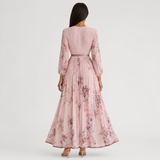 Isabelle | Elegant Pleated V-Neck Midi Dress Women Summer Flowy