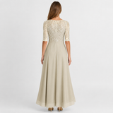 Isabelle | Lace Chiffon Maxi Dress Women Elegant Summer A-Line