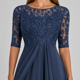 Isabelle | Lace Chiffon Maxi Dress Women Elegant Summer A-Line