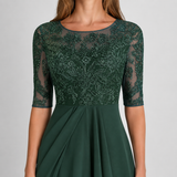 Isabelle | Lace Chiffon Maxi Dress Women Elegant Summer A-Line