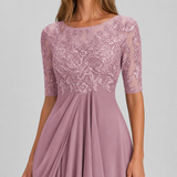 Isabelle | Lace Chiffon Maxi Dress Women Elegant Summer A-Line